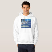 Blau beschattet Morzine Hoodie (Vorne ganz)