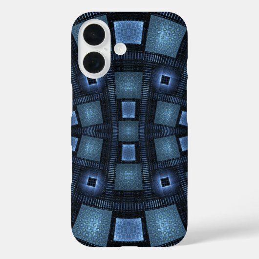 Blau bewegt Abstraktes Muster Case-Mate iPhone Hülle (Rückseite)