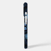 Blau bewegt Abstraktes Muster Case-Mate iPhone Hülle (Rückseite / Links)