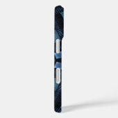 Blau bewegt Abstraktes Muster Case-Mate iPhone Hülle (Rückseite / Rechts)