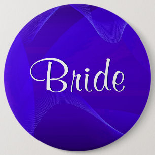 Blau bewegt Braut wellenartig Button