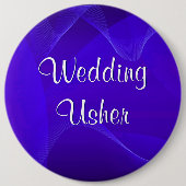 Blau bewegt Usher wellenartig Button (Vorderseite)