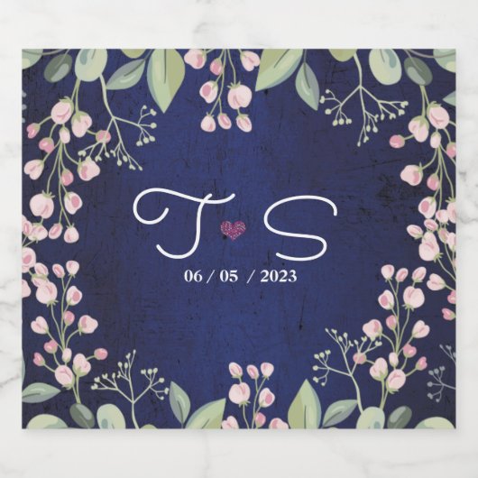 Blau Bierflaschenetikett (Einzelnes Label)