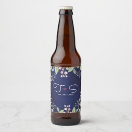 Blau Bierflaschenetikett