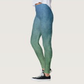 Blau bis grün gestrahlt leggings (Links)