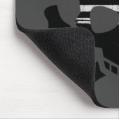 Blau bis Knochen (schwarz) Mousepad (Ecke)