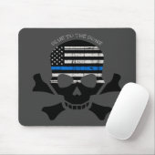 Blau bis Knochen (schwarz) Mousepad (Mit Mouse)