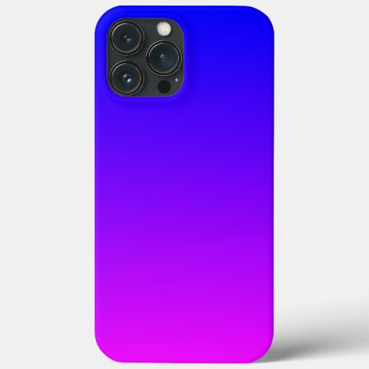 Blau bis Magenta Bright Ombre Case-Mate iPhone Hülle (Rückseite)