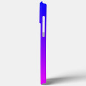 Blau bis Magenta Bright Ombre Case-Mate iPhone Hülle (Rückseite / Links)
