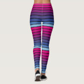 Blau-bis rosafarbene Leggings (Rückseite)