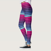 Blau-bis rosafarbene Leggings (Links)