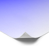 Blau bis Weiß Gradient Poster (Ecke)
