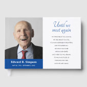 Blau bis wir wieder Memorial Foto treffen Gästebuch (Vorderseite)