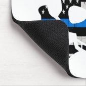 Blau bis zum Knochen (Farbe) Mousepad (Ecke)