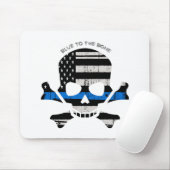 Blau bis zum Knochen (Farbe) Mousepad (Mit Mouse)