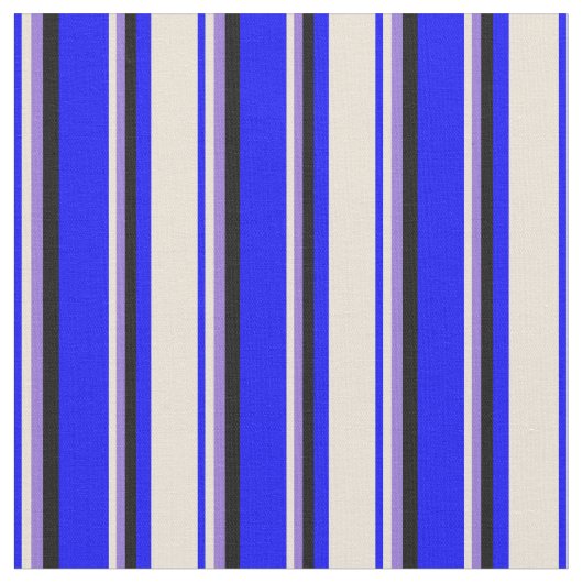 Blau, Bisk, Lila und schwarz Stoff (Nahaufnahme)