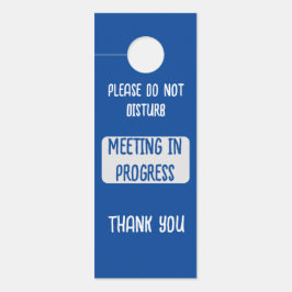 Blau bitte nicht stören Treffen im laufenden WFH Türanhänger