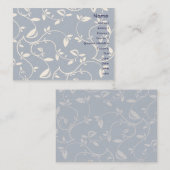 Blau-Blätter - Chubby Visitenkarte (Vorne/Hinten)