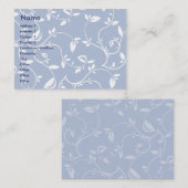 Blau-Blätter - Chubby Visitenkarte (Vorne/Hinten)