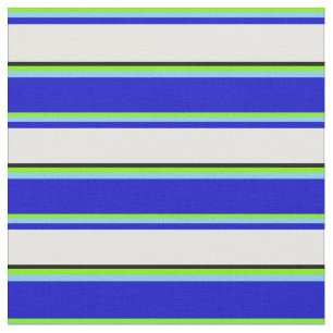 Blau, Blau, Weiß und Schwarz. Stoff