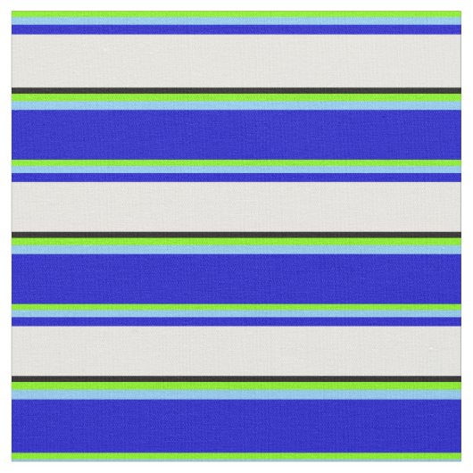 Blau, Blau, Weiß und Schwarz. Stoff (Nahaufnahme)