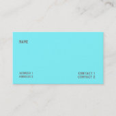 blau-blaue Farbe Visitenkarte (Vorderseite)