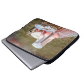 Blau-blaue Keramik Teller und Pitcher Laptopschutzhülle (Vorne Knopf)