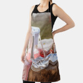 Blau-blaue Keramik Teller und Pitcher Schürze (InSitu)