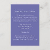 Blau-blaue Veränderungen beim Hochzeittuppenkraut Begleitkarte (Rückseite)