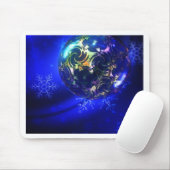 Blau-blaue Weihnachtsbaumgestaltung, nach Maß anpa Mousepad (Mit Mouse)