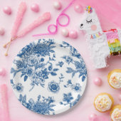 Blau-blaues Brautparty Pappteller (Party)