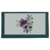 Blau-blaues King Size Design Lila Kissenbezug (Vorderseite-Rechts)