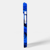 Blau blühende Blumen blauer Rose Case-Mate iPhone Hülle (Rückseite / Links)
