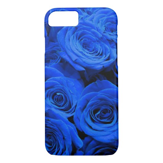 Blau blühende Blumen blauer Rose Case-Mate iPhone Hülle (Rückseite)
