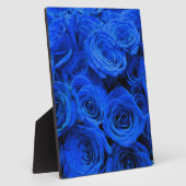 Blau blühende Blumen blauer Rose Fotoplatte (Seite)