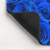 Blau blühende Blumen blauer Rose Mousepad (Ecke)