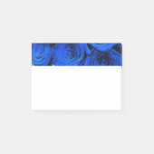 Blau blühende Blumen blauer Rose Post-it Klebezettel (Vorderseite)
