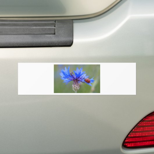 Blau blüht autoaufkleber (Auf Auto)