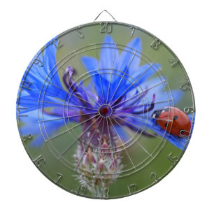 Blau blüht dartscheibe