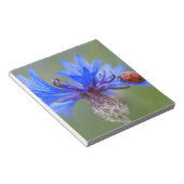 Blau blüht notizblock (angewinkelt)