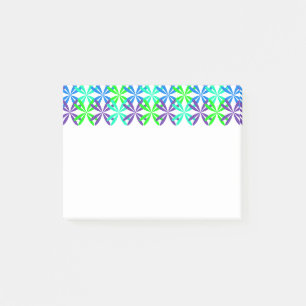 Blau blüht post-it klebezettel