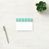 Blau blüht post-it klebezettel (Büro)