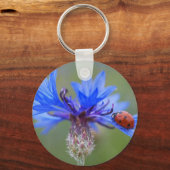 Blau blüht schlüsselanhänger (Vorderseite)