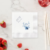 Blau, Blume Blossom, klein, Serviette (Beispiel)