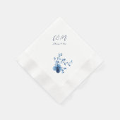 Blau, Blume Blossom, klein, Serviette (Ecke)
