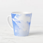 Blau-Blütenblätter Latte-Tasse Milchtasse (Linke Ecke)