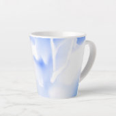 Blau-Blütenblätter Latte-Tasse Milchtasse (Rechte Ecke)