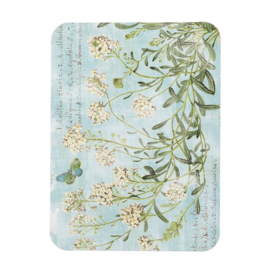 Blau botanisch magnet (Vertikal)