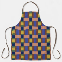 Blau-braun-Tan-Gelb-Farbblock drucken