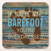 Blau-braune Imitat mit gewittertem Holzplanmuster Rechteckiger Pappuntersetzer (Vorderseite)